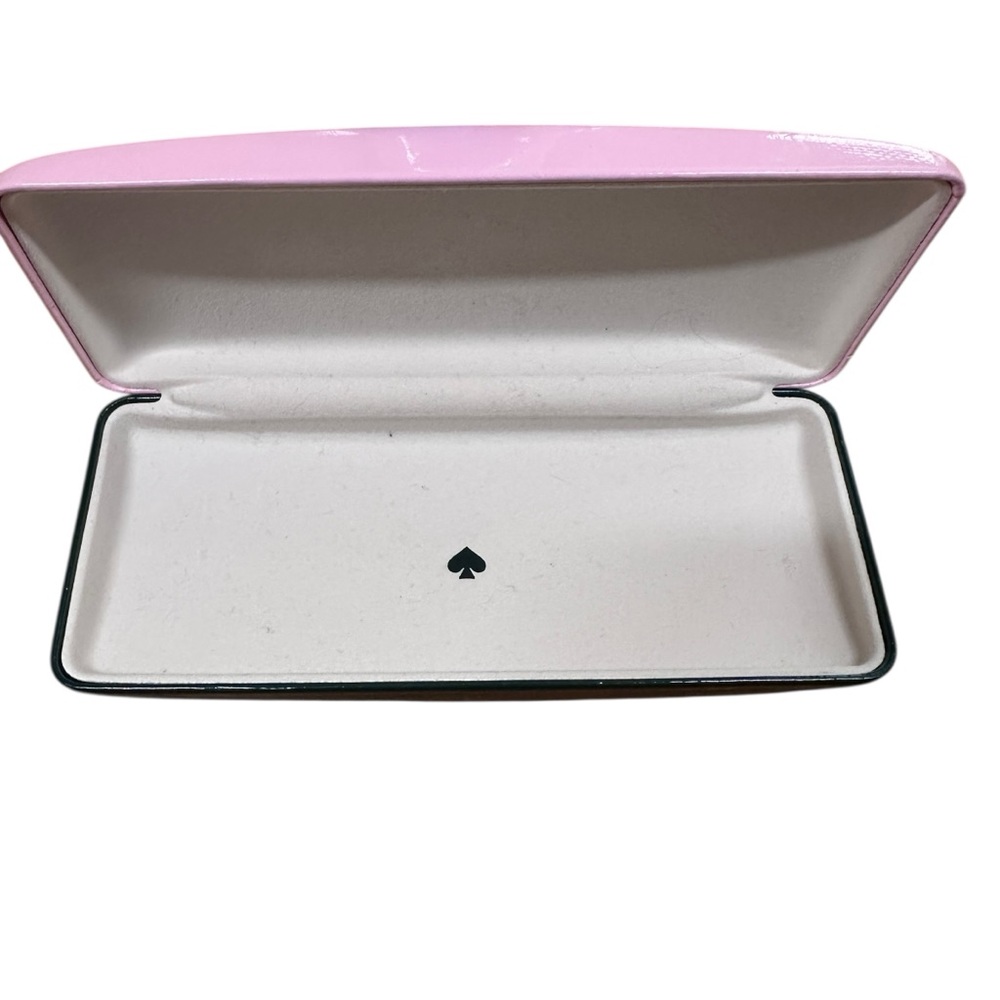 Kate Spade Patent Leather Glasses Case Pink Green - Picture 5 of 8